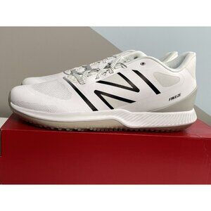 New Balance FreezeLX v4 Box Lacrosse Shoes Men’s 14 White Black NIB Low